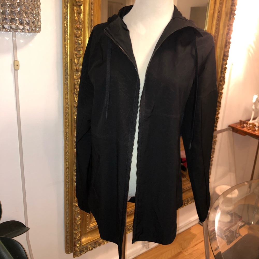Adidas black hooded jacket size small